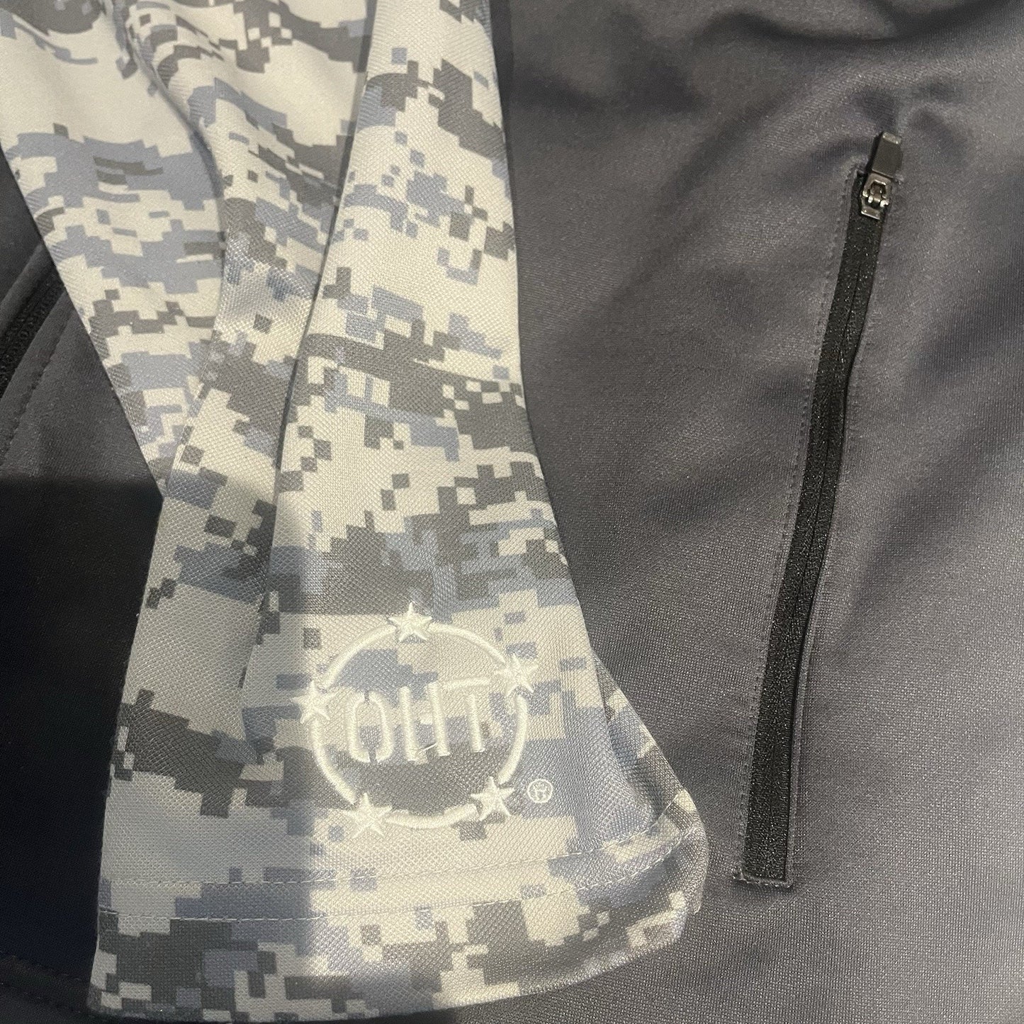 Colosseum Men's L full zip hooded Camo jacket North Carolina Tar Heels OHT