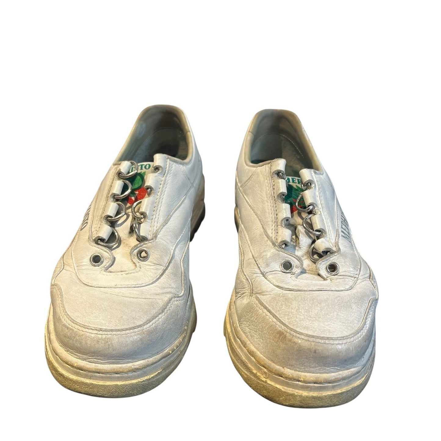 Mephisto RunOff Air Bag System White Leather Lace Up Shoes Women’s Sz 5 us