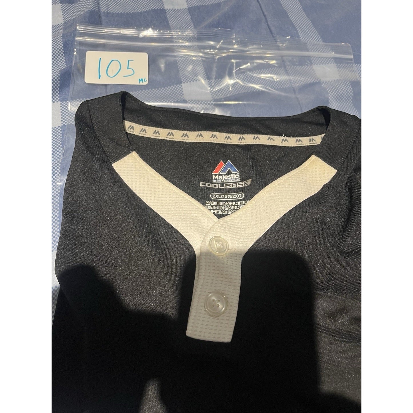 Majestic coolbase Men's 2XL Colorado Rockies henley jersey