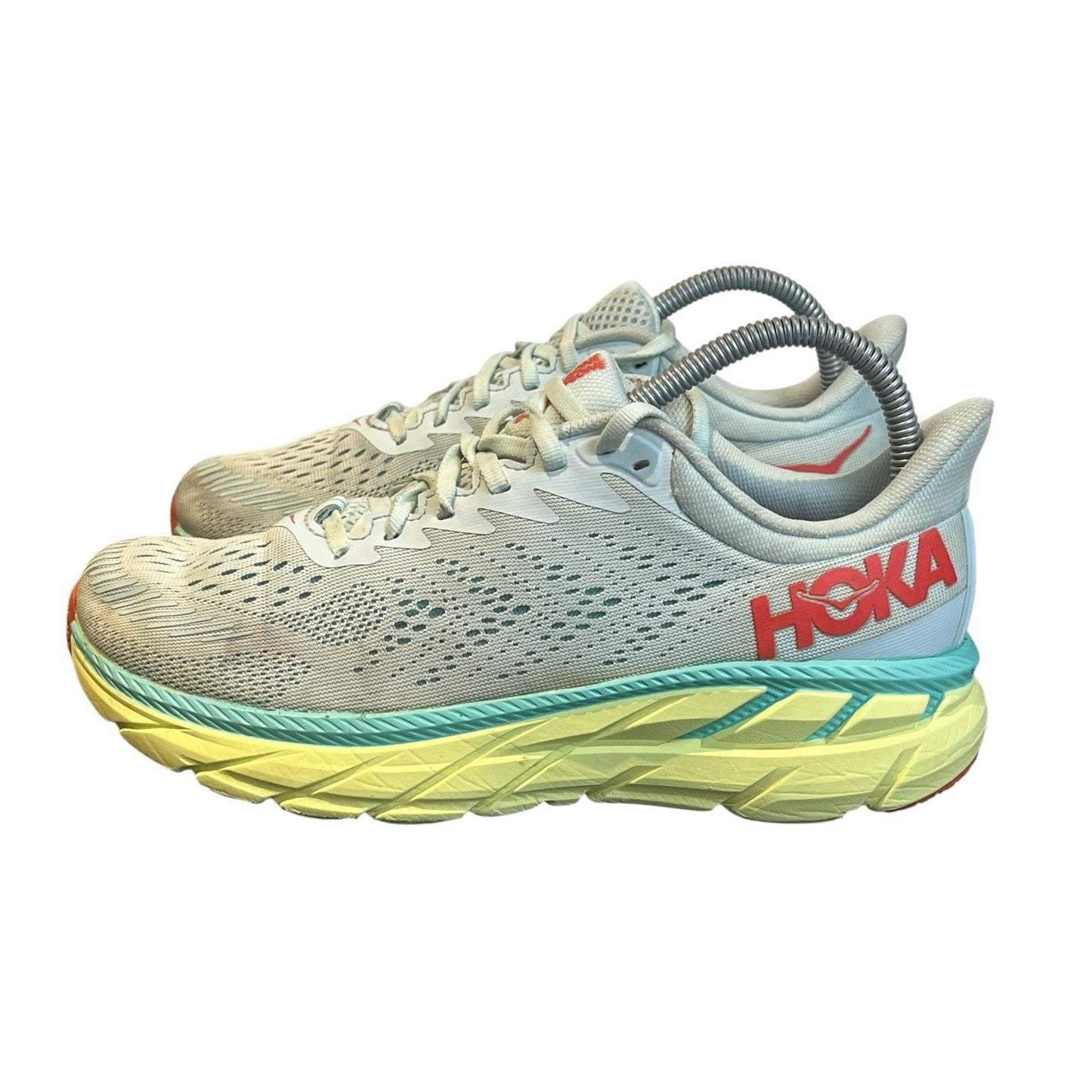 Hoka One One Clifton 7 Shoes Womens Size 8 Gray Running Sneakers 1110509 MMHC