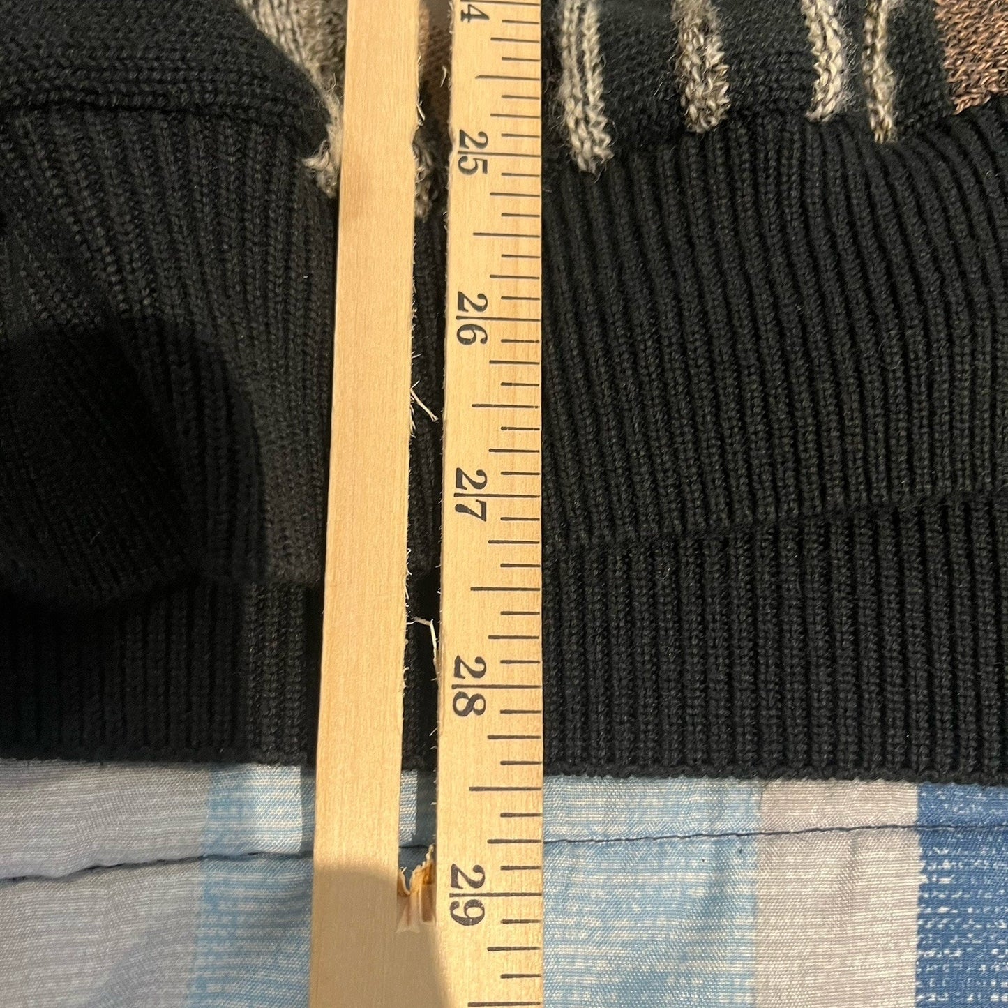 VTG Tosani Men's XL black/brown long sleeve crewneck knit sweater made in Canada