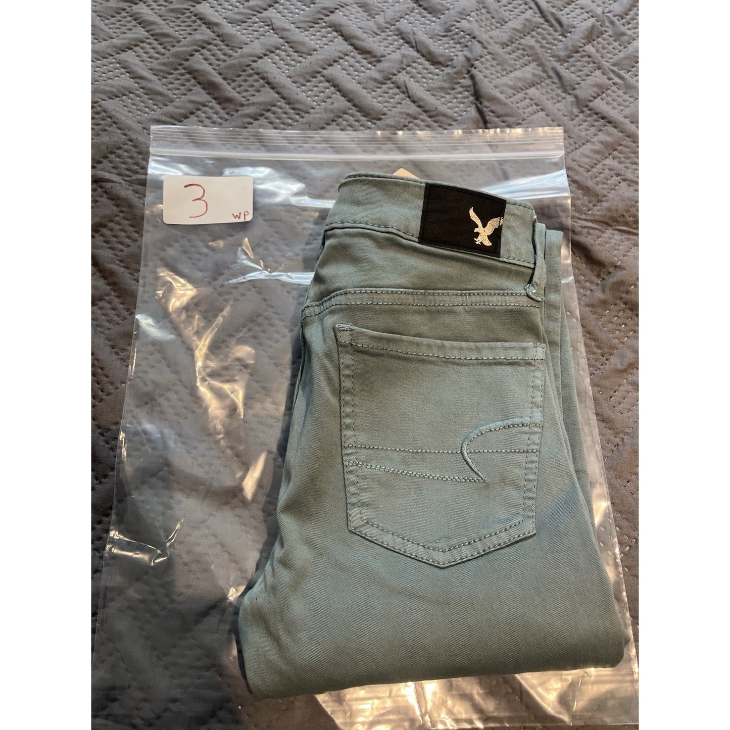 American Eagle AEO twill low rise Women's 00 short super stretch jeggings NWT