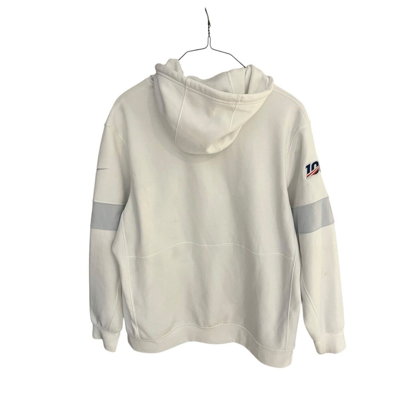 Nike dri fit nfl onfield mens 2XL Cleveland Browns white hoodie