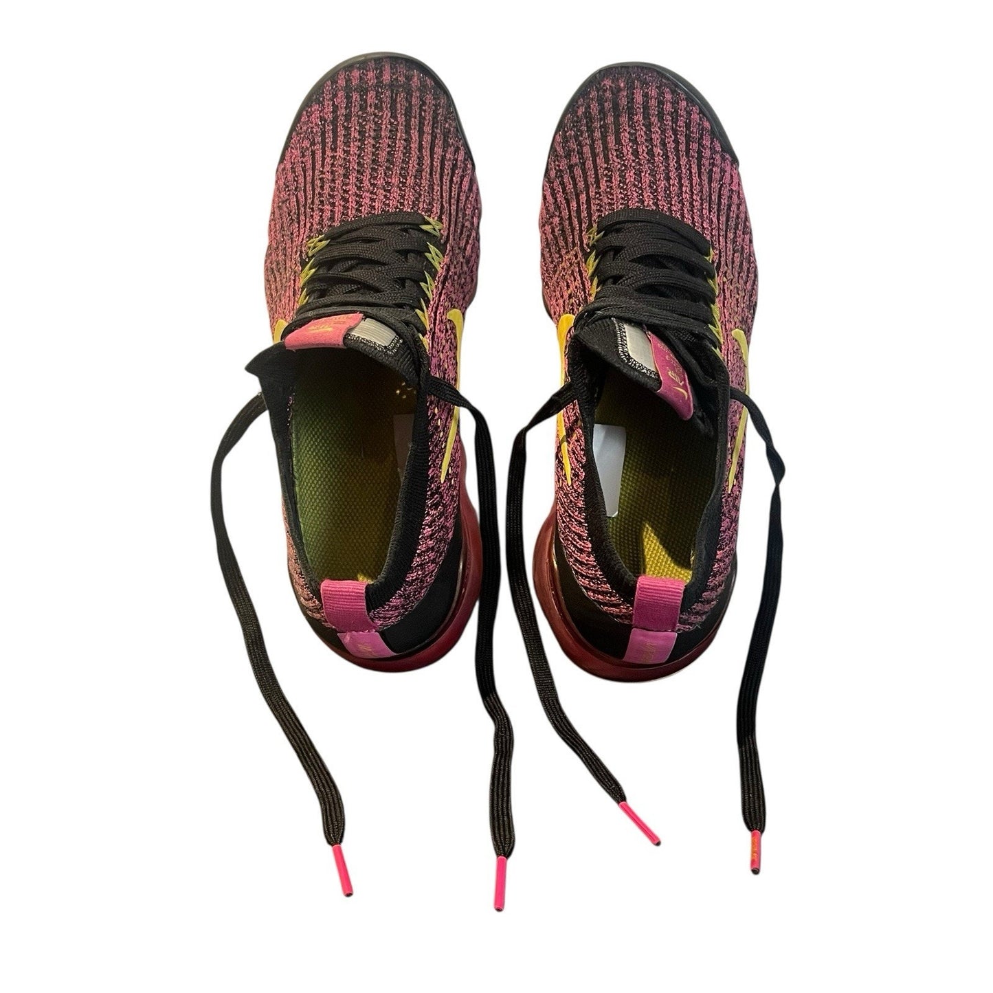 Nike Air Vapormax Flyknit 3 Women's 7.5 Multicolor Black Pink Blast AJ6910-006