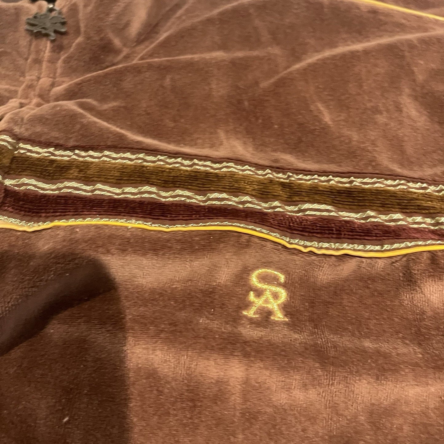 VTG Stacy Adams men's XL brown full zip fleece tracksuit