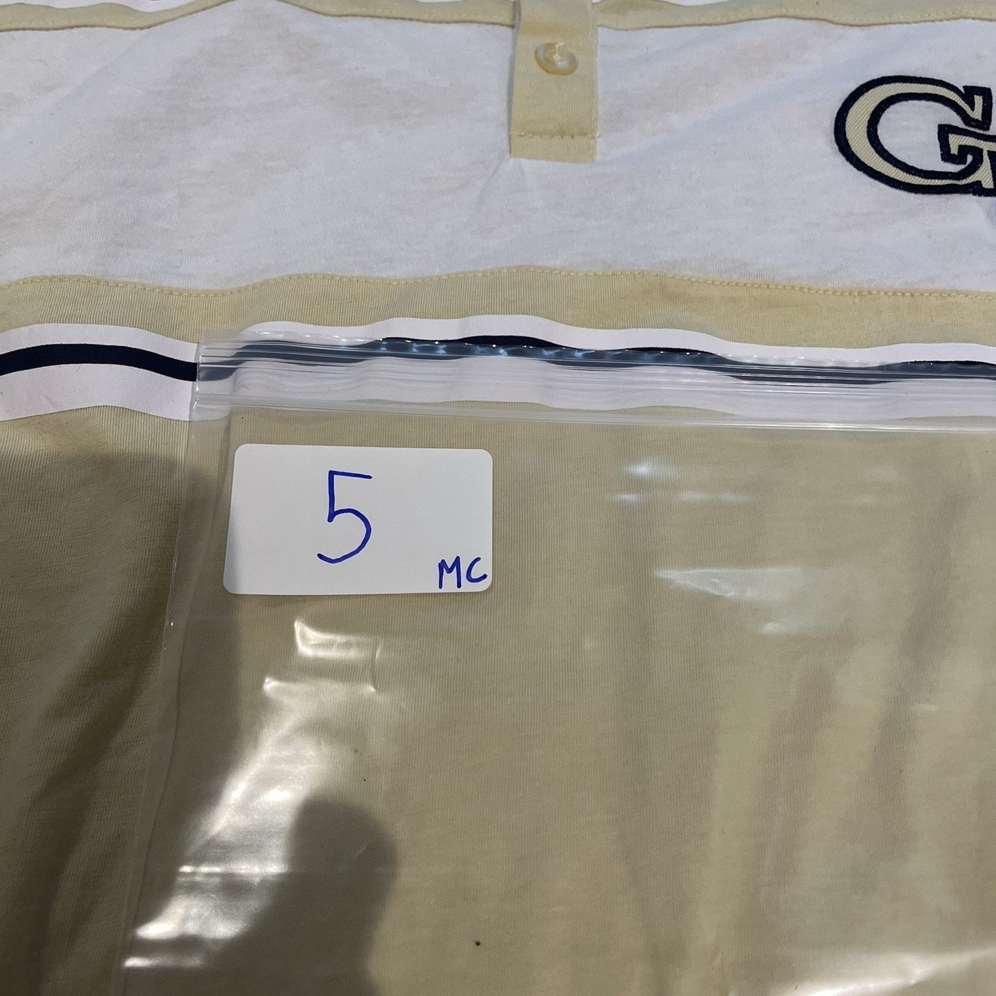 Colosseum Men's 3XL yellow embroidered Georgia Tech Yellow Jackets polo shirt