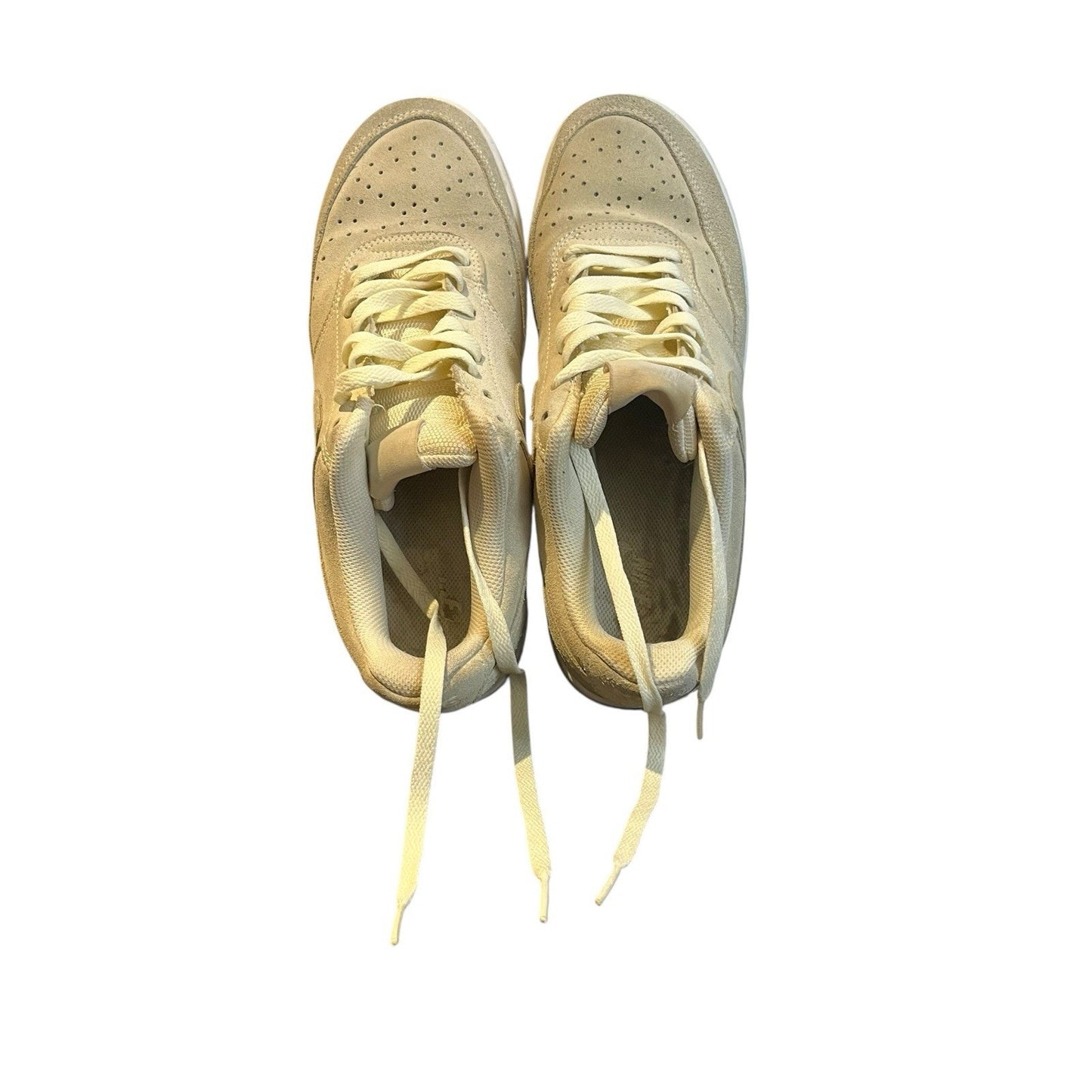 Nike Court Vision Low Beige Suede Sneakers Women's Shoes Size 10 DH0253-100