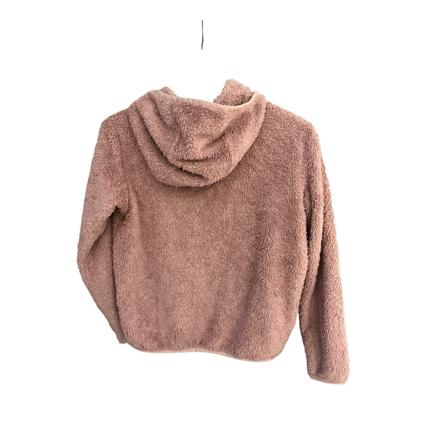 Patagonia los gatos Women's S 1/2 zip hooded pullover pink fleece jacket