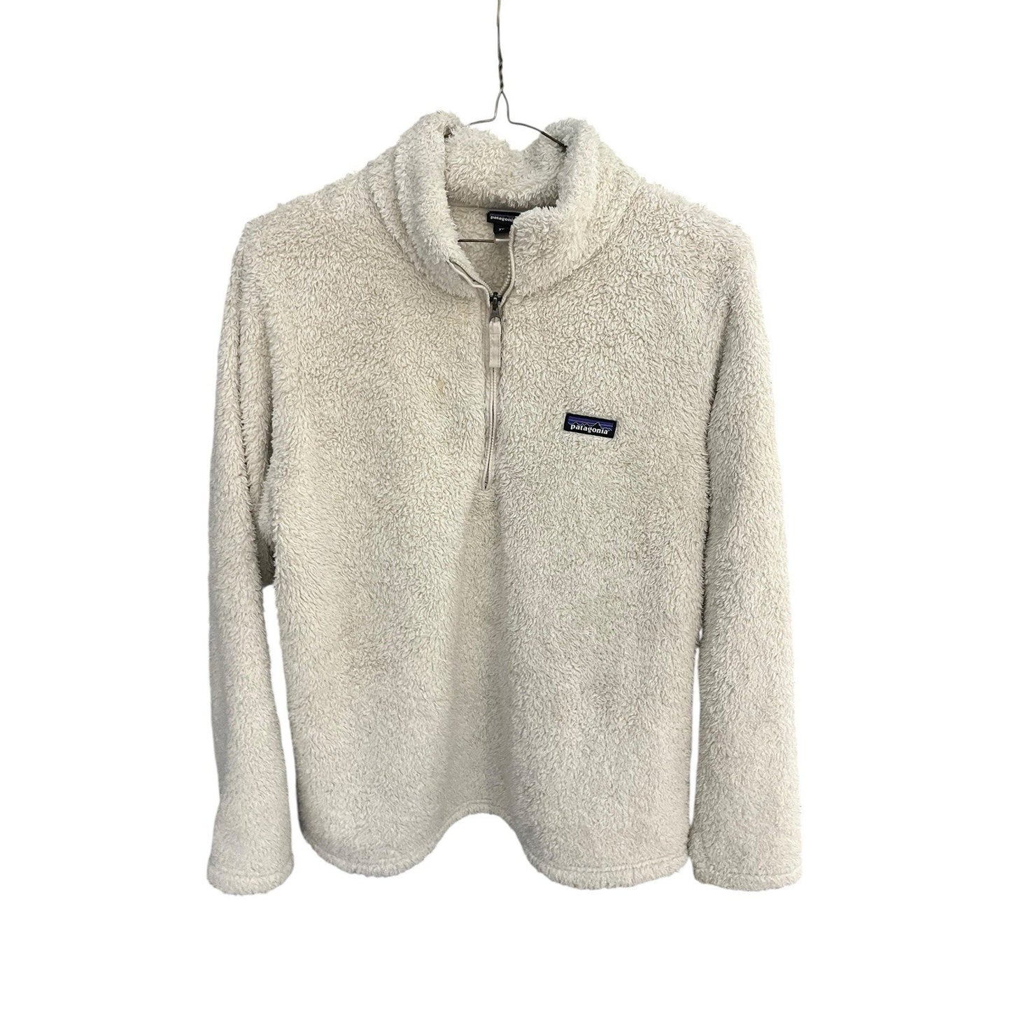 Patagonnia Women's 2XL white Los Gatos 1/4 Ip fleece pullover jacket ivory