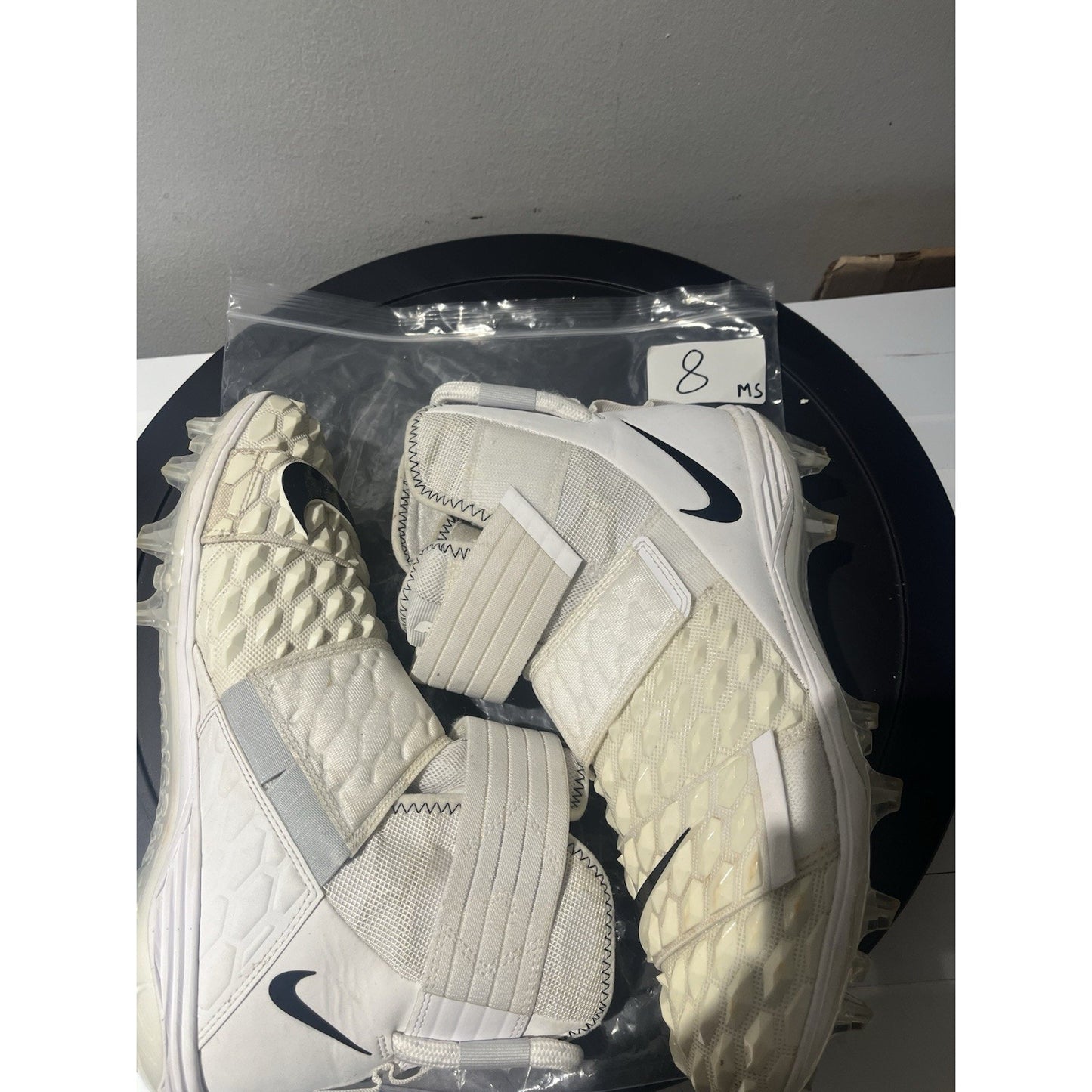 Nike Force Savage Elite 2 TD White High Football Cleats, Size 9 AH3999-100