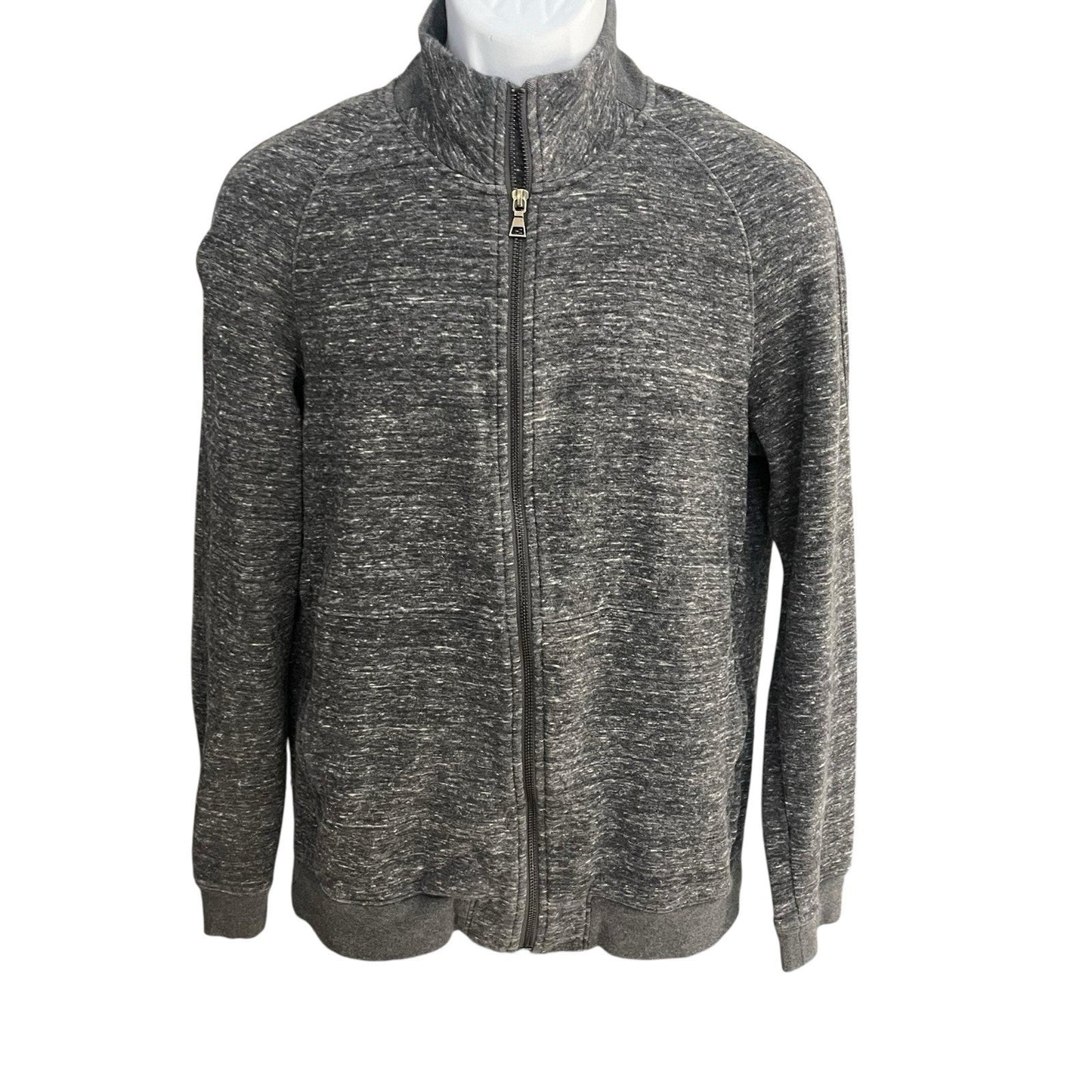 Vince Men's L full zip grey long sleeve sweatshirt