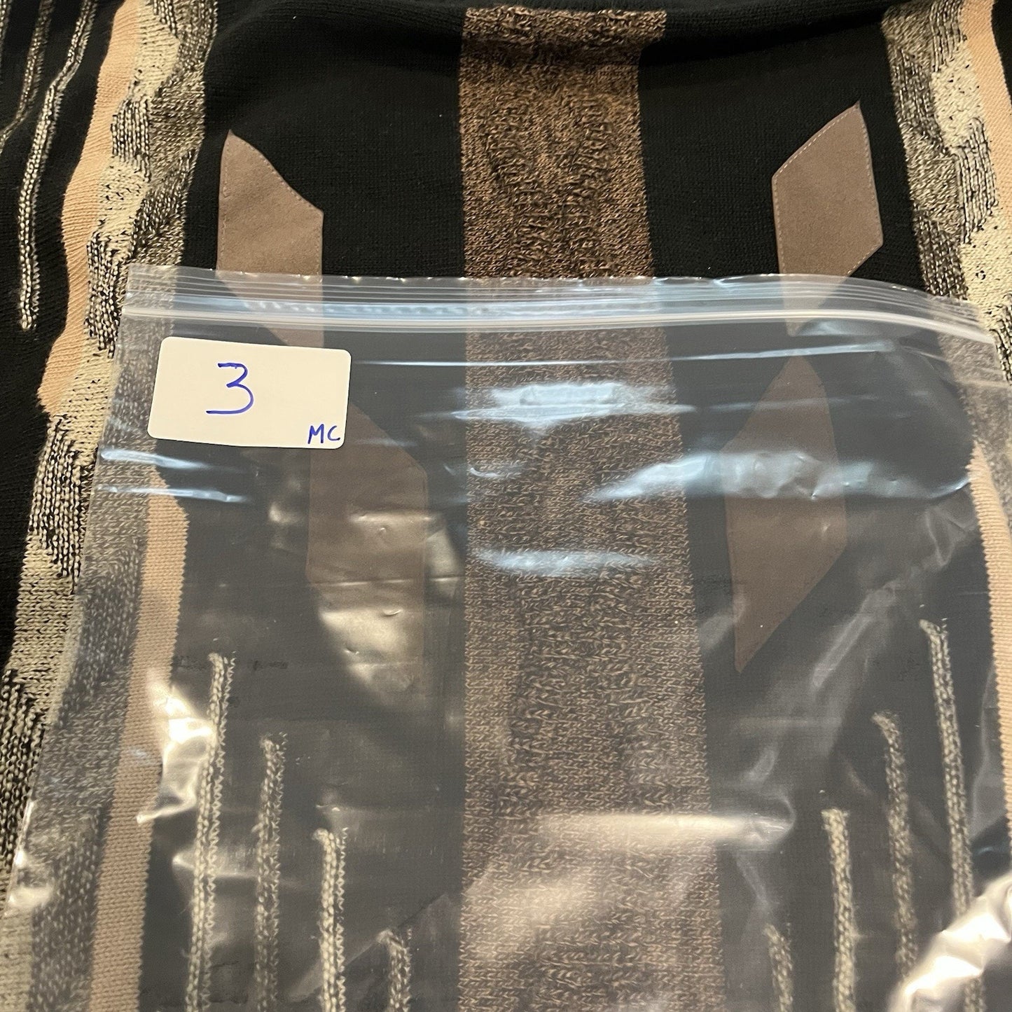 VTG Tosani Men's XL black/brown long sleeve crewneck knit sweater made in Canada