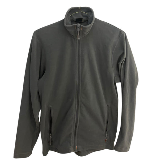 Helly Hansen Workwear Polartek men's M full zip pocketed gray soft fleece jacket