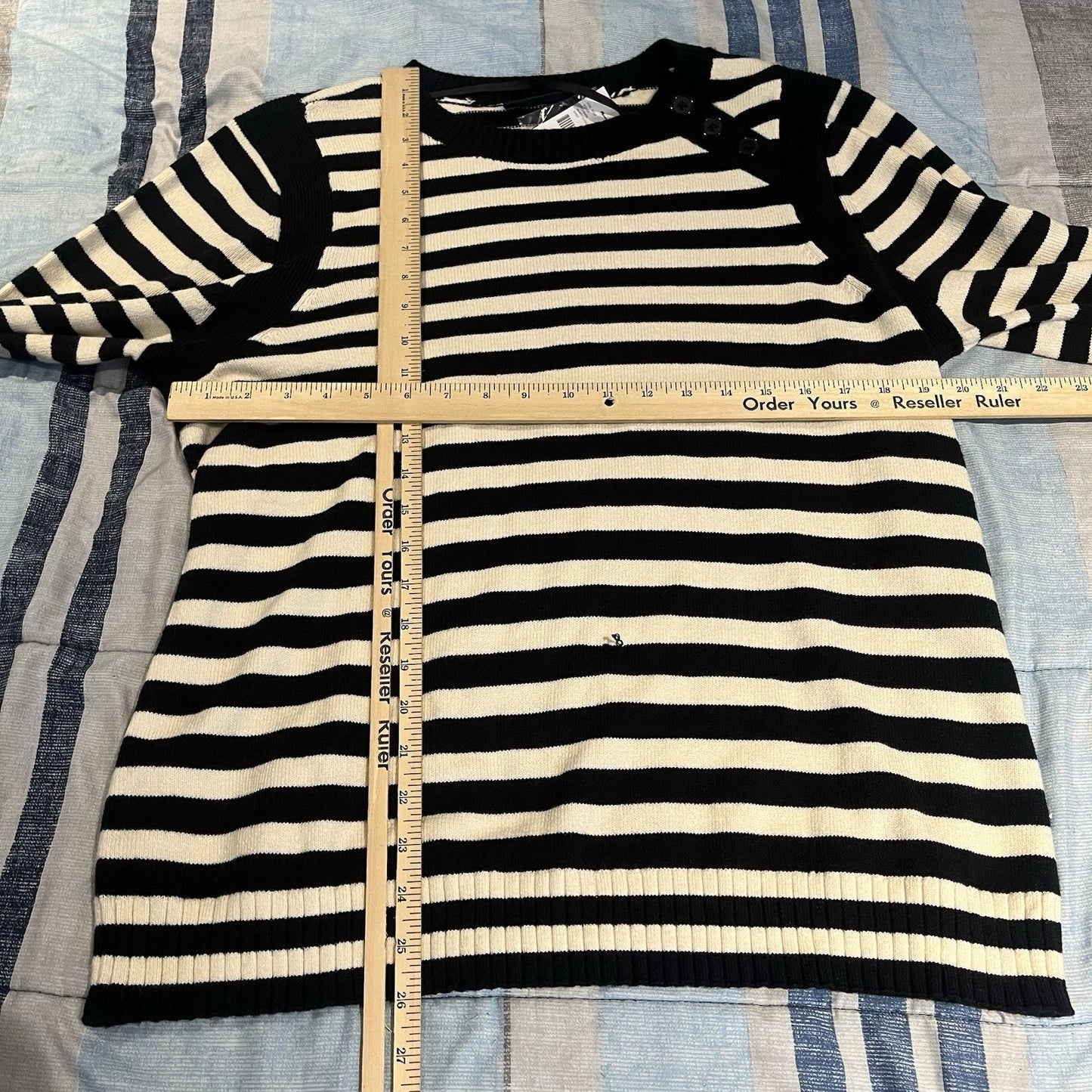 Lane Bryant women's 18/20 knit long sleeve striped sweater nwt