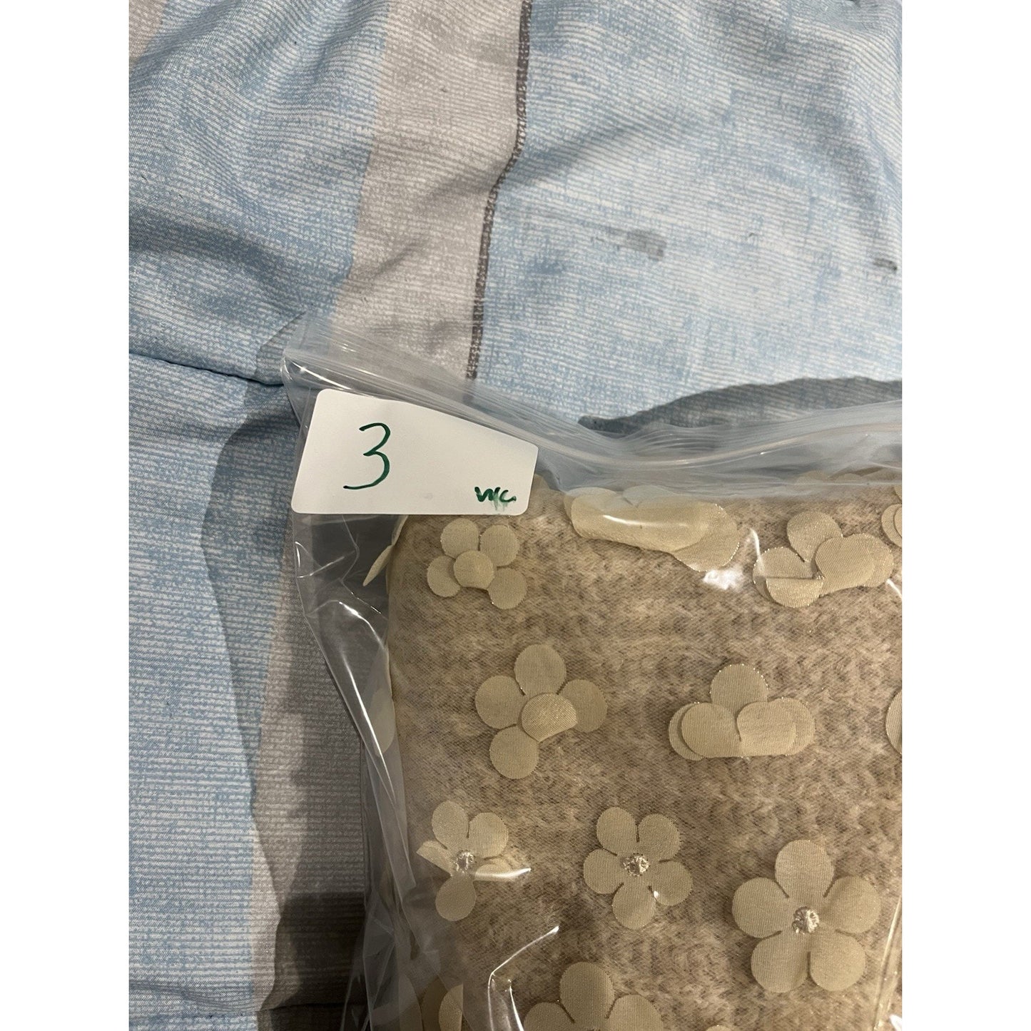 Zara women's S Combination knit floral long sleeve sweater sand/beige NWT