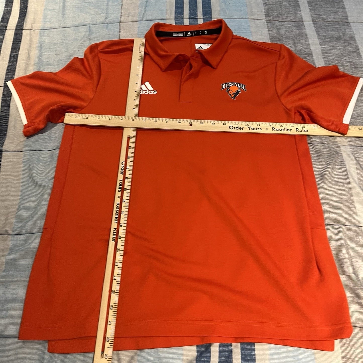 Adidas men's L performance polo shirt Univeristy Bucknell Bison'sffff