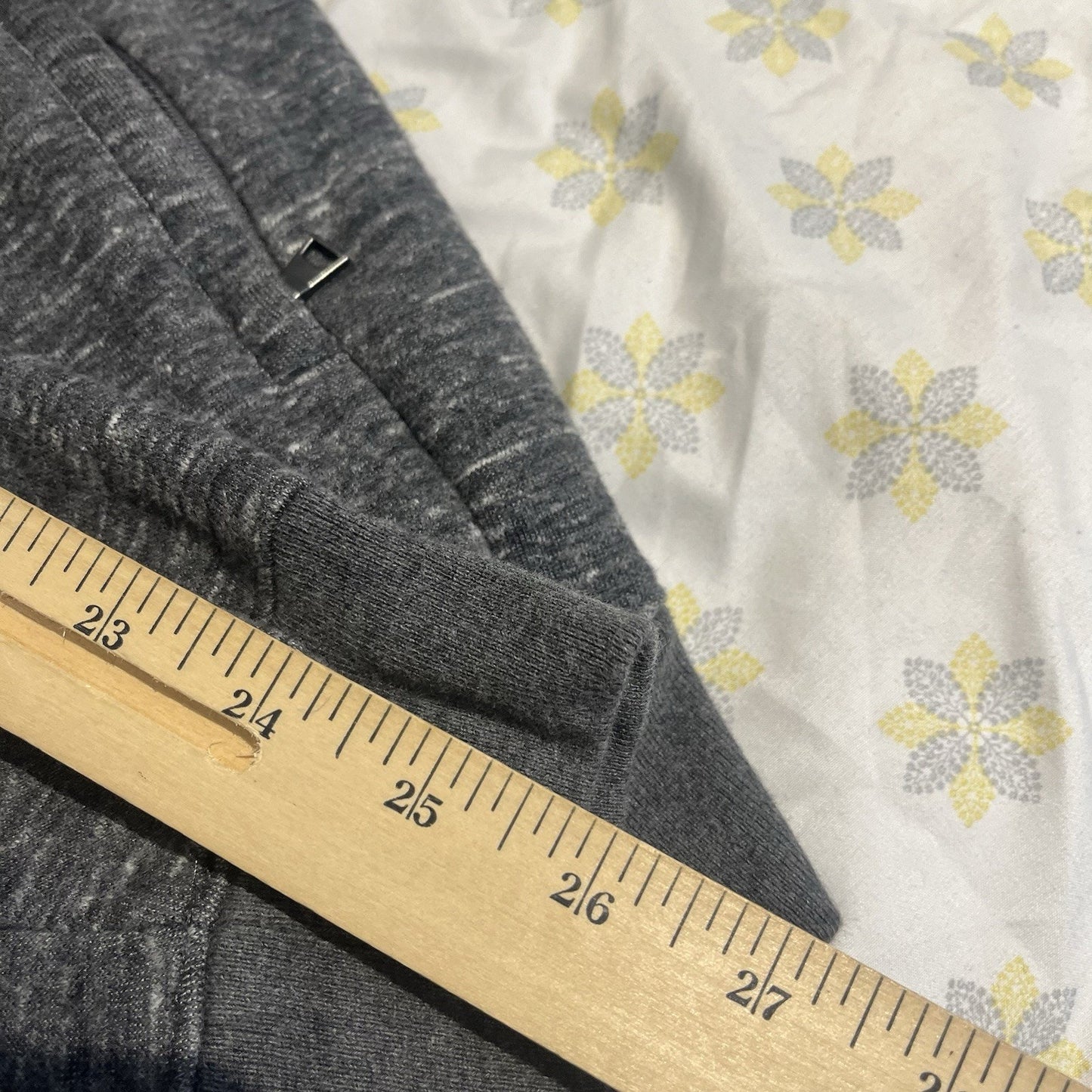 Vince Men's L full zip grey long sleeve sweatshirt