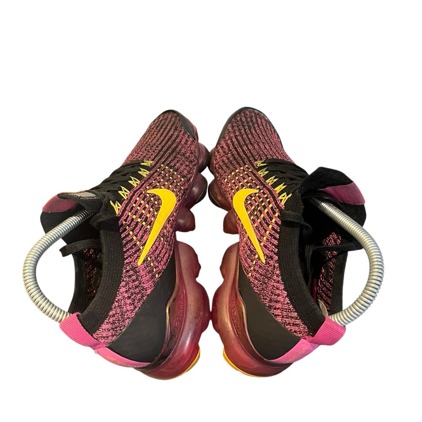 Nike Air Vapormax Flyknit 3 Women's 7.5 Multicolor Black Pink Blast AJ6910-006