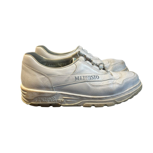 Mephisto RunOff Air Bag System White Leather Lace Up Shoes Women’s Sz 5 us