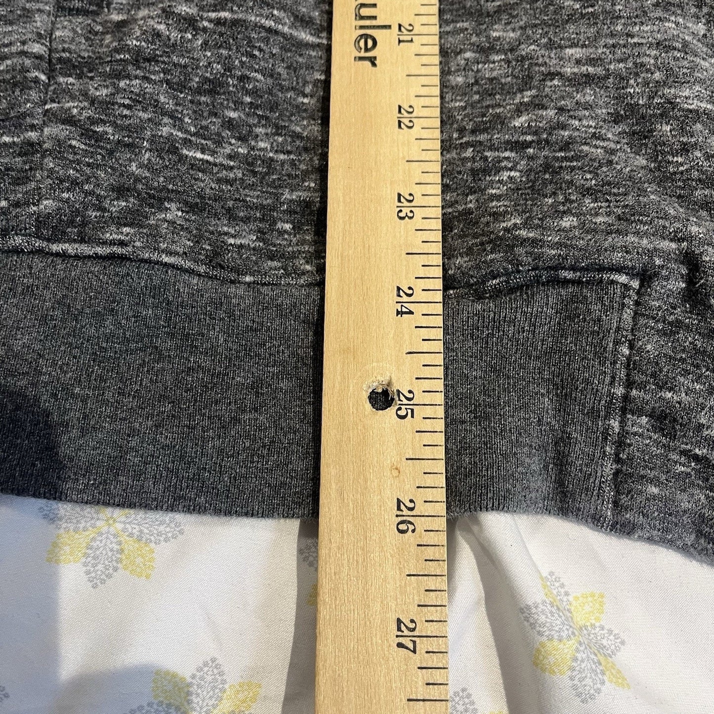 Vince Men's L full zip grey long sleeve sweatshirt