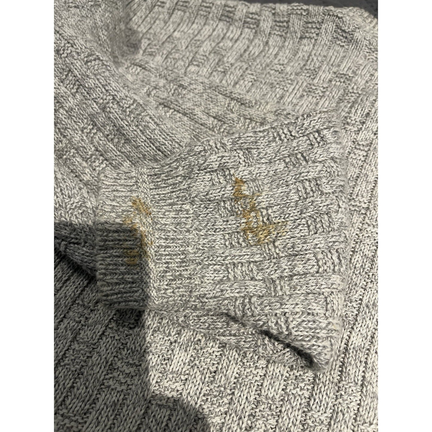 Vtg Peconic Bay Traders Men's M gray long sleeve Sweater made in USA