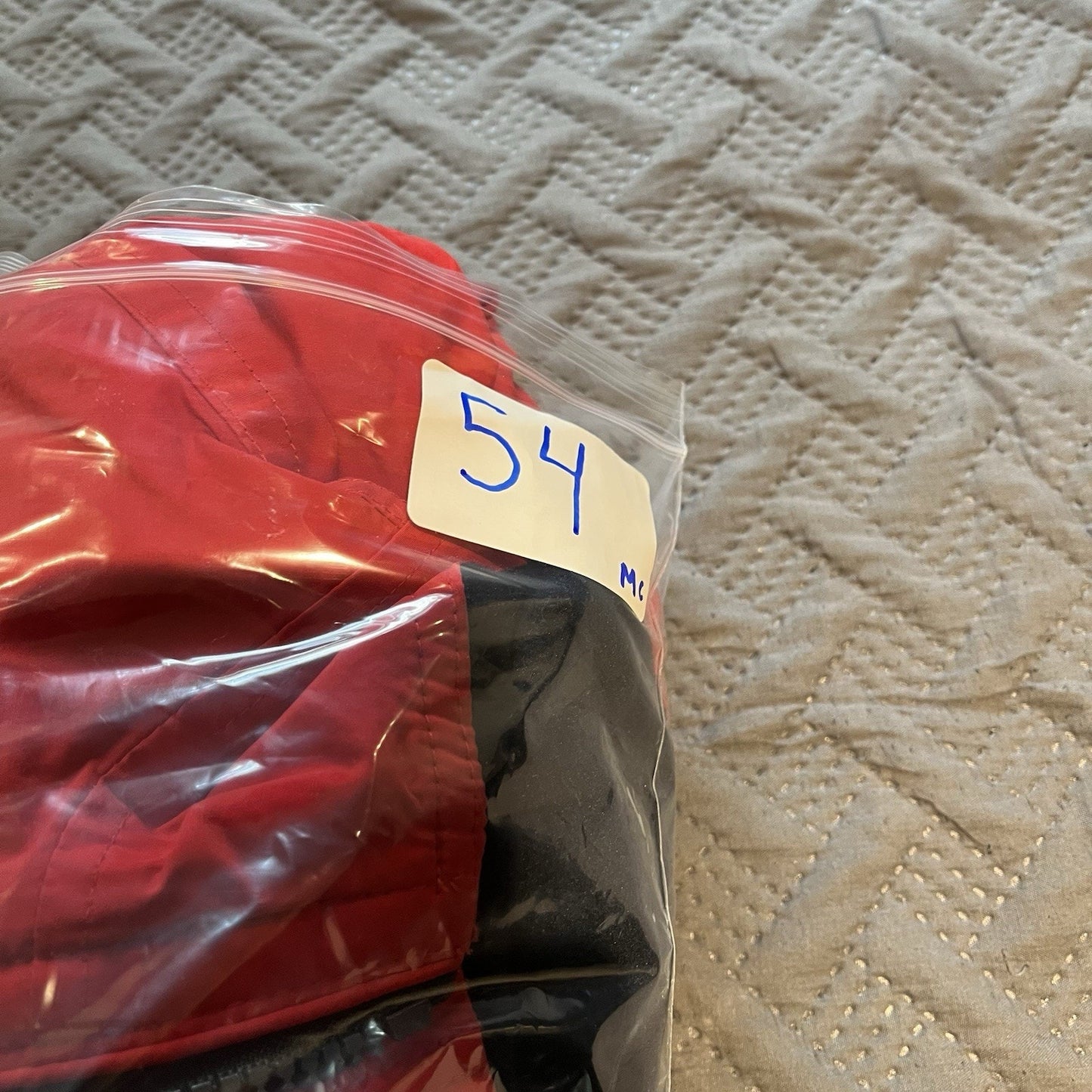 Vtg Polo Ralph Lauren Men's XL red fleece lining red full zip windbreaker jacket