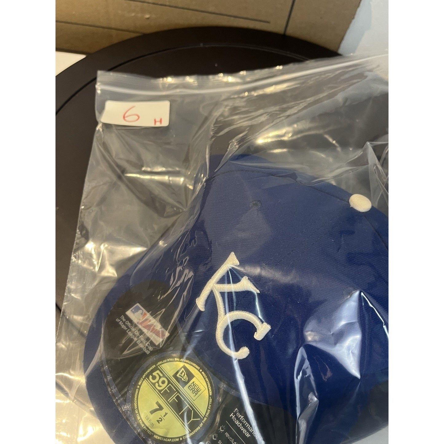 Kansas City Royals Hat Mens 7 1/2 New Era 59Fifty MLB Baseball Cap Fitted USA