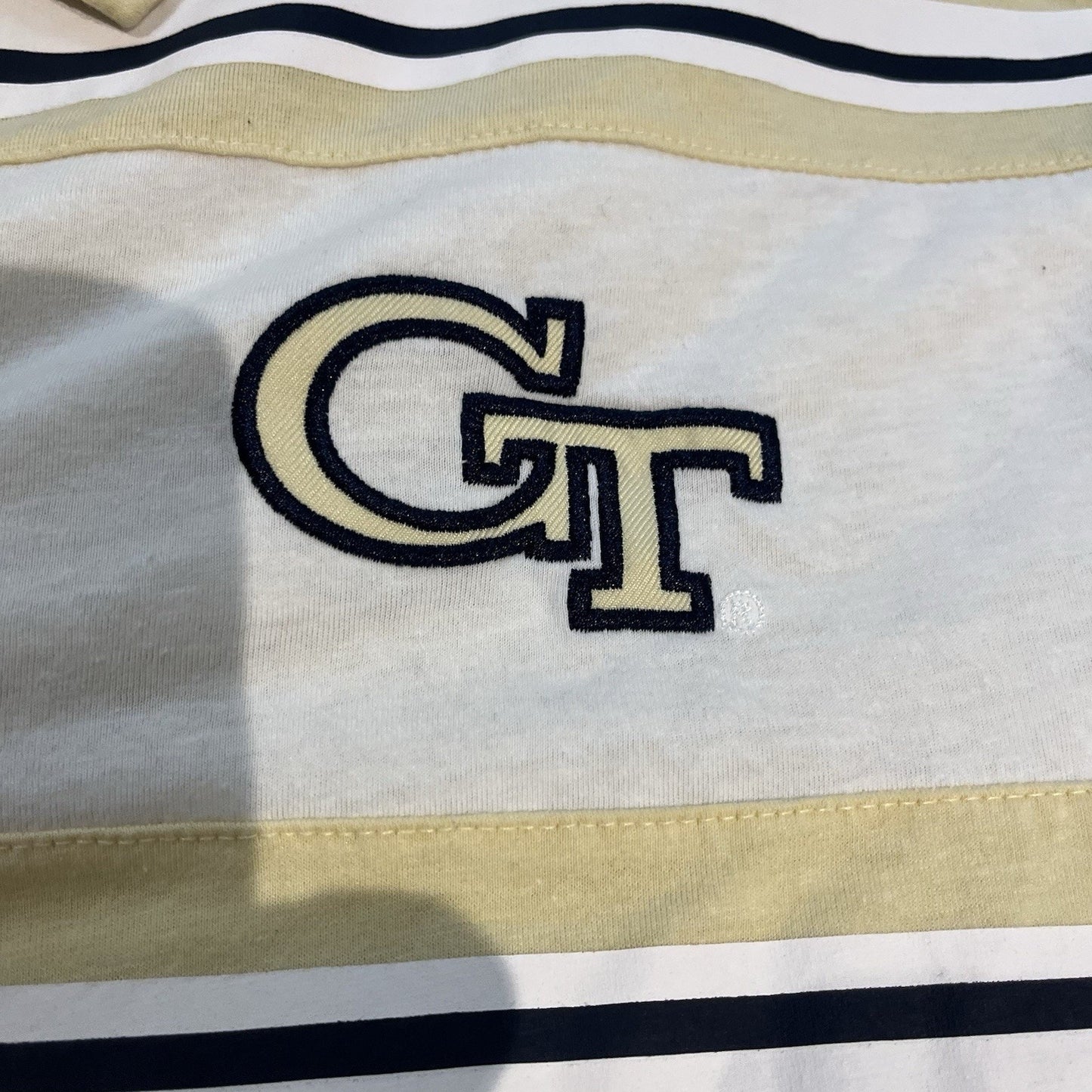 Colosseum Men's 3XL yellow embroidered Georgia Tech Yellow Jackets polo shirt
