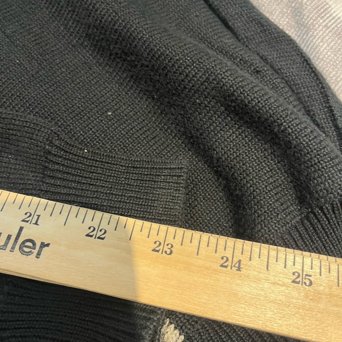 VTG Tosani Men's XL black/brown long sleeve crewneck knit sweater made in Canada