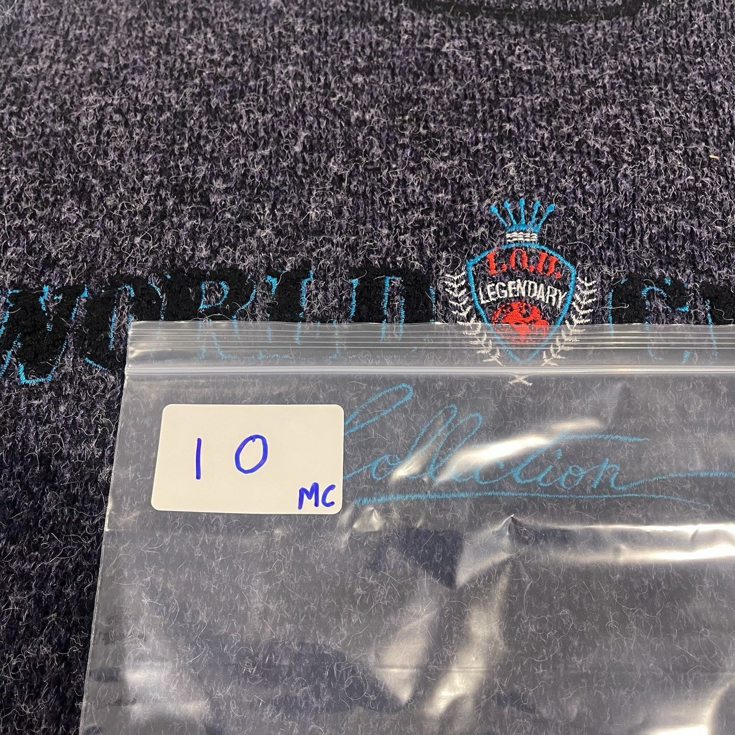 LOU. Legendary men's S "World Class Collection" long sleeve purple sweater