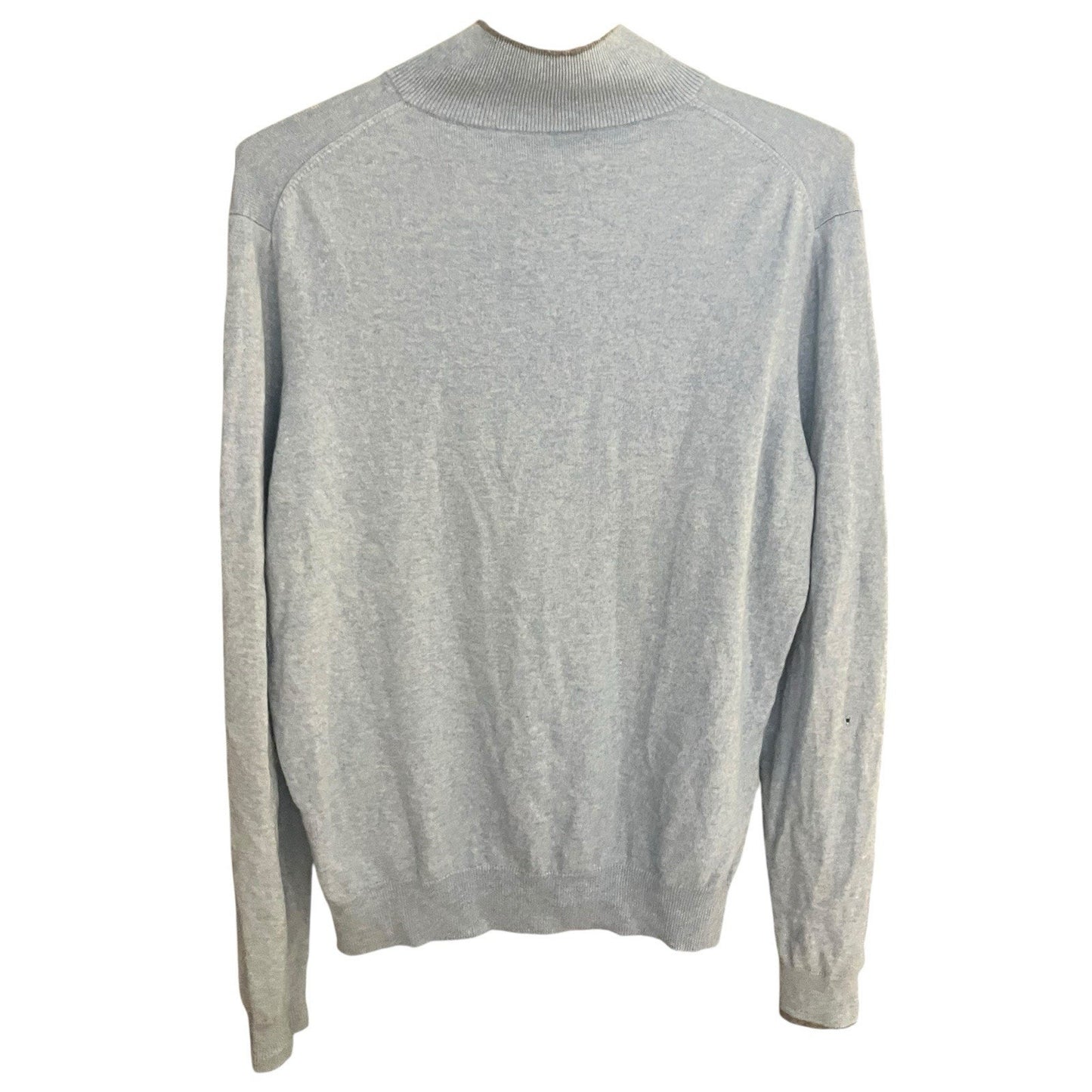 Neiman Marcus 100% cloud cashmere men's XL 1/4 zip baby blue sweater