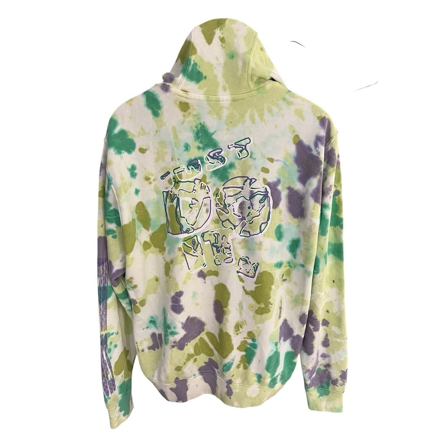 Nike mens L pullover hoodie sweatshirt sportswear club fleece Ice-Dye