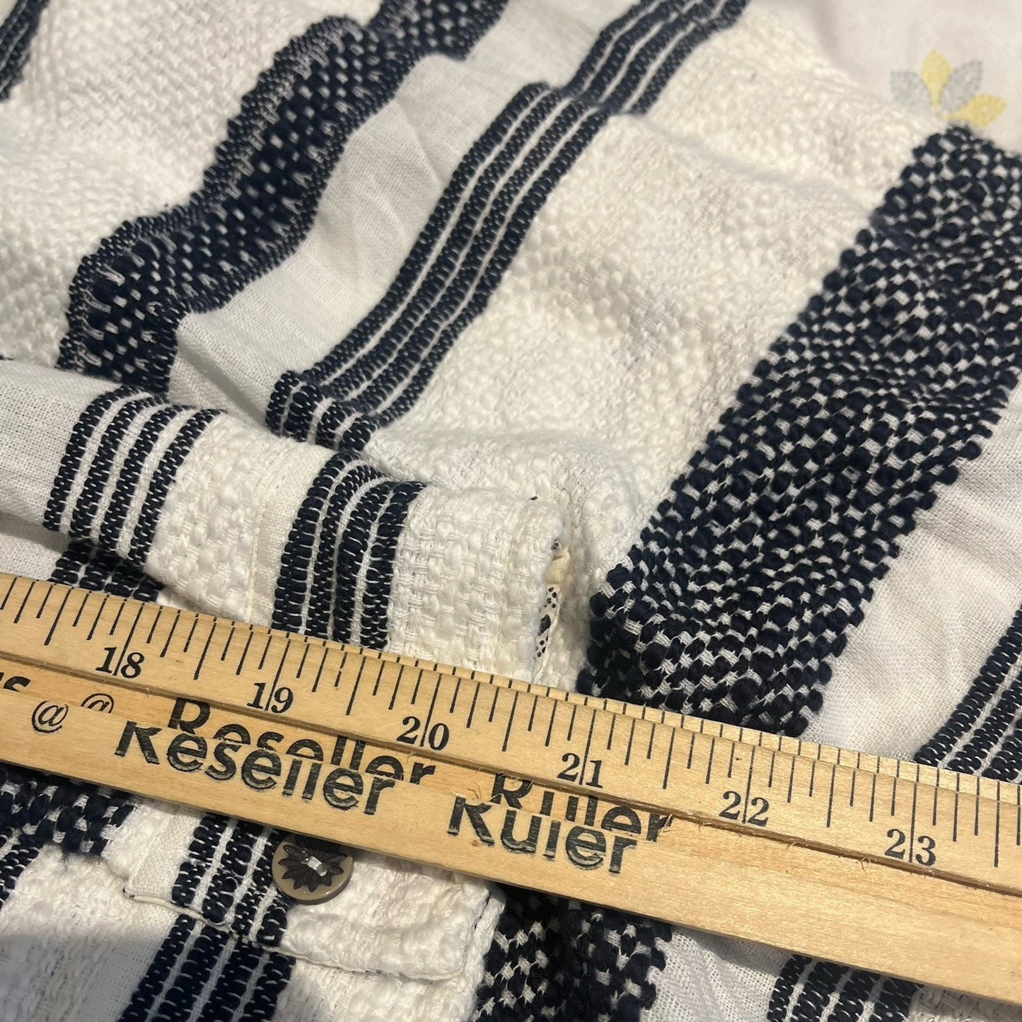 Scotch & Soda men's M Basketweave voile button up shirt