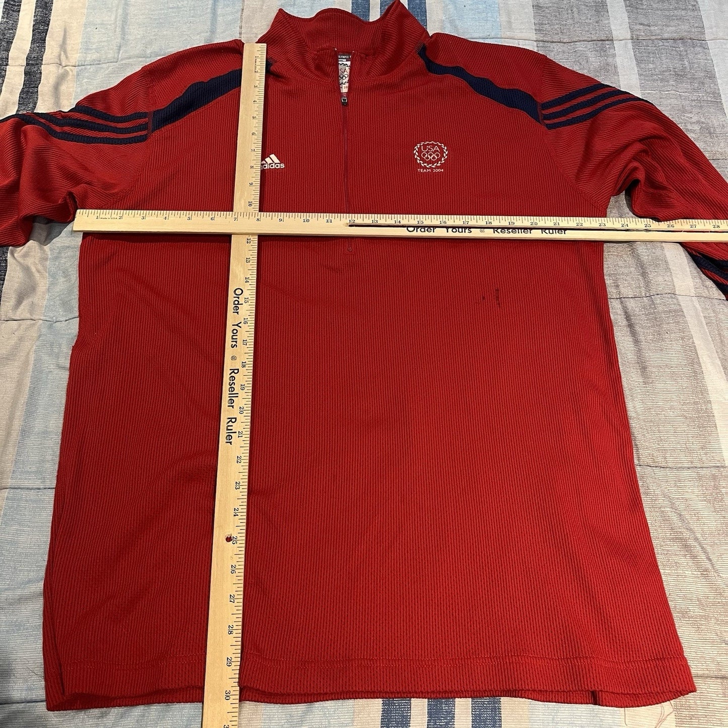 Adidas Men's 2XL 1/4 zip long sleeve sweatshirt 2004 U.S Olympic Team