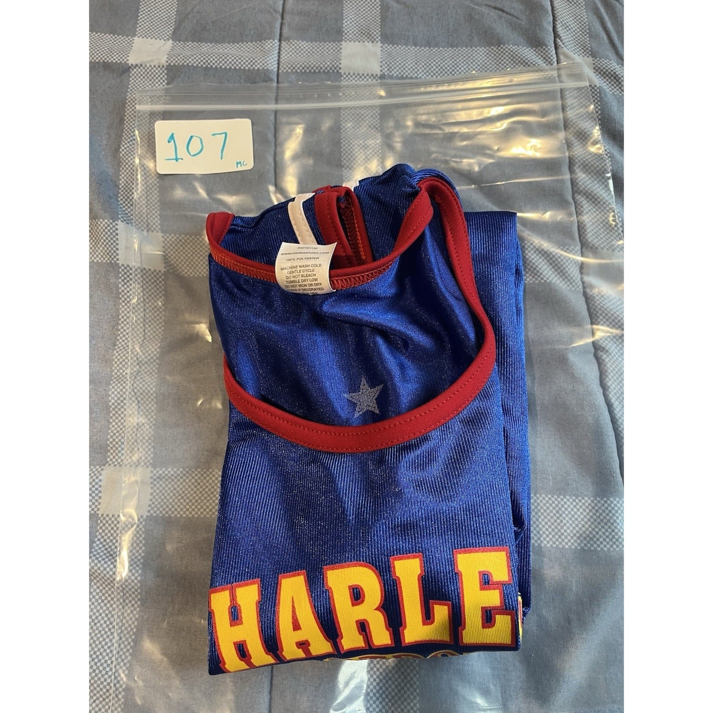 Park Antony men's 2XL Harlem Globetrotters basketball jersey USA made