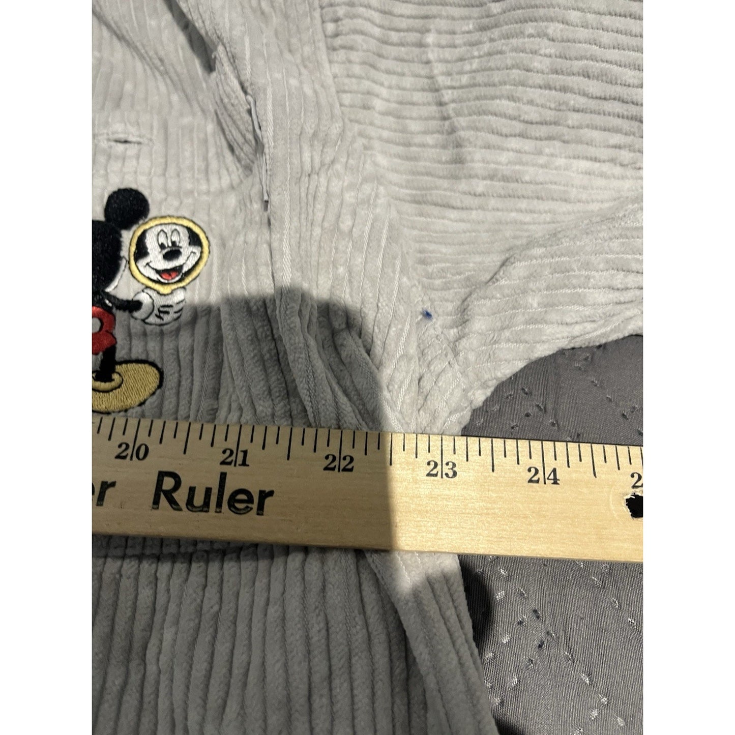 VTG Mickey Unlimited Men's M Corduroy Button Down Long Sleeve Shirt Cotton