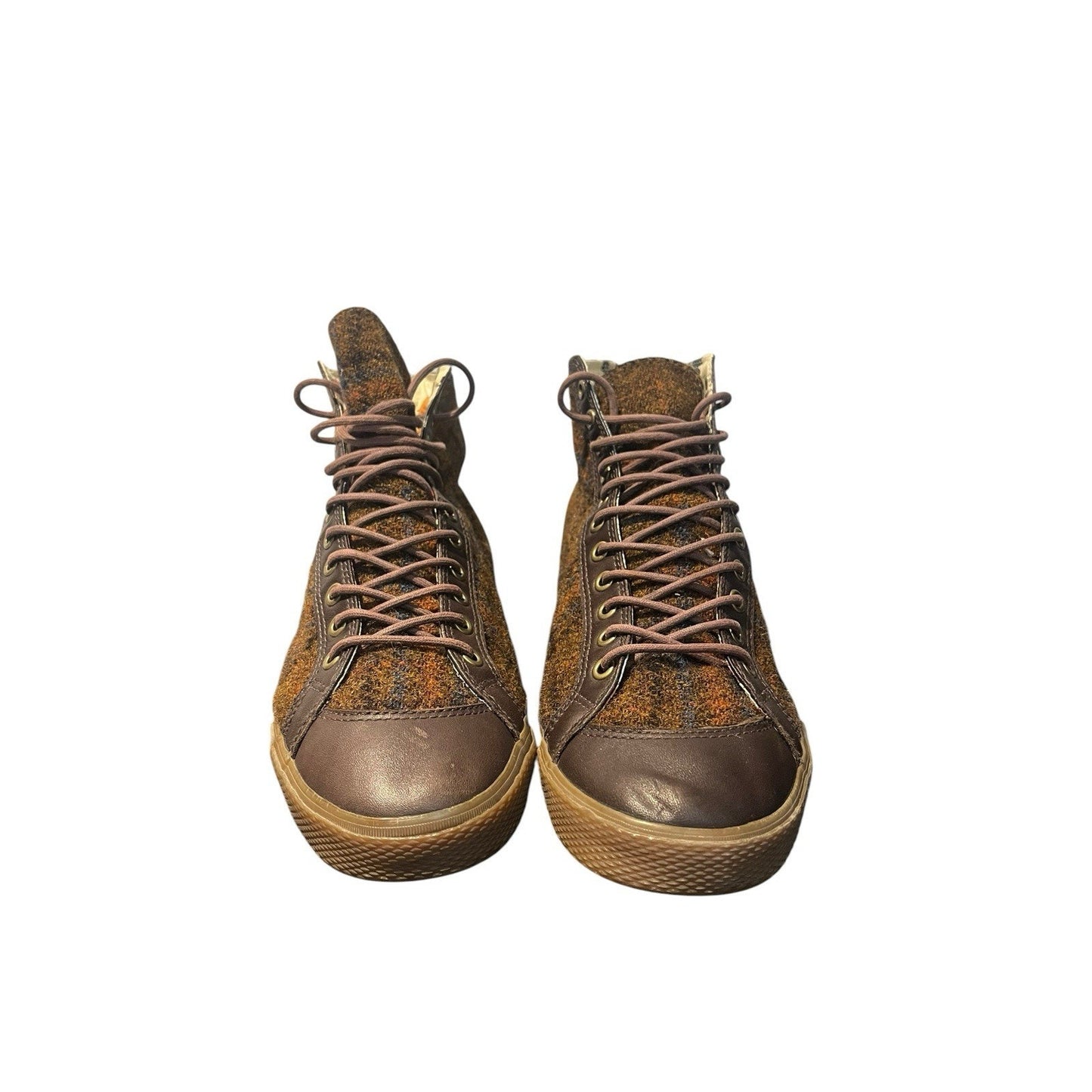 Paul Smith Women's 8K / US 10 leather harris tweed high-top sneaker