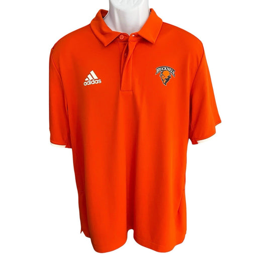 Adidas men's L performance polo shirt Univeristy Bucknell Bison'sffff