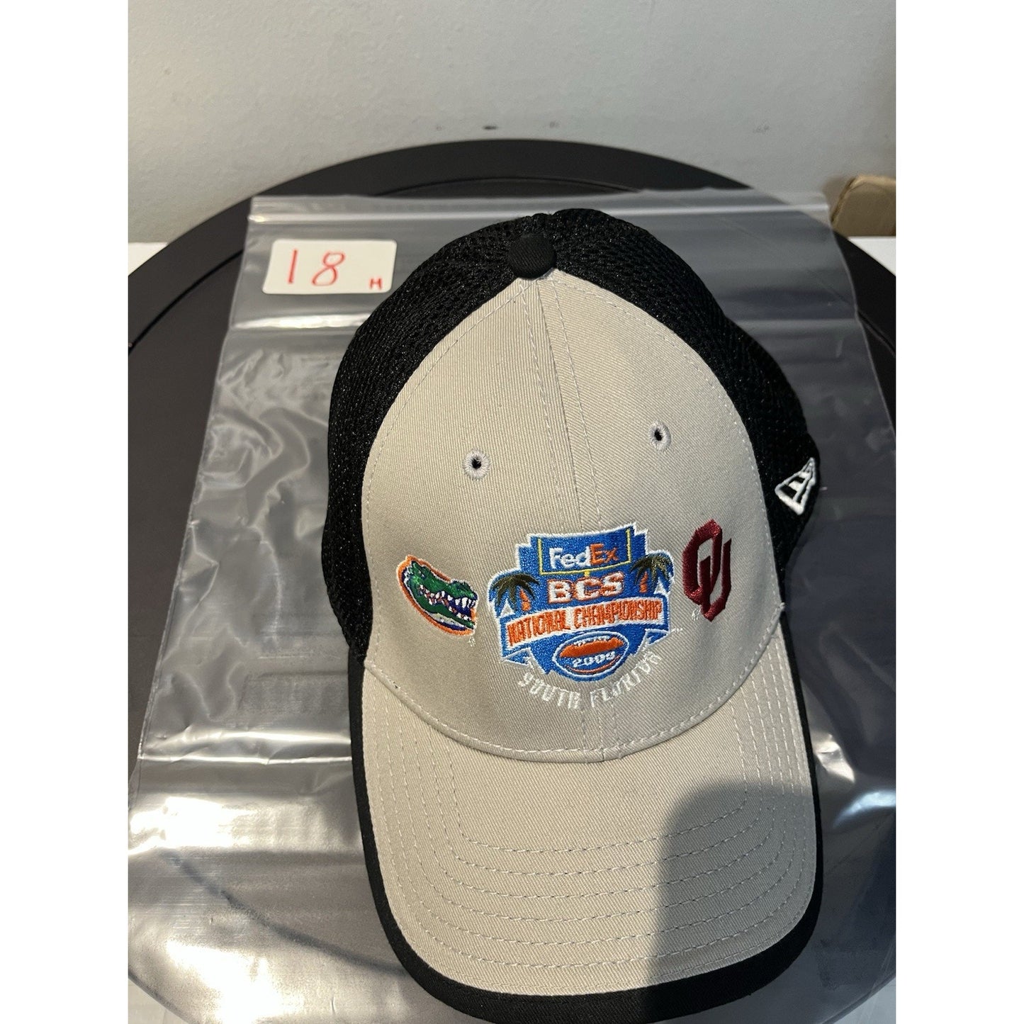 FedEx BCS National Championship Black Hat Cap 2009 South Florida New Era SZ M/L
