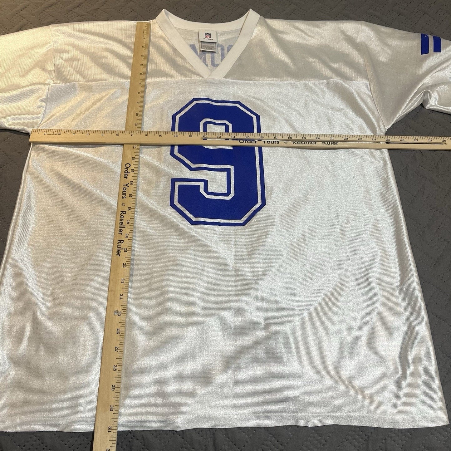 NFL team apparel Men's XL white Dallas Cowboys #9 Tony Romo football jersey