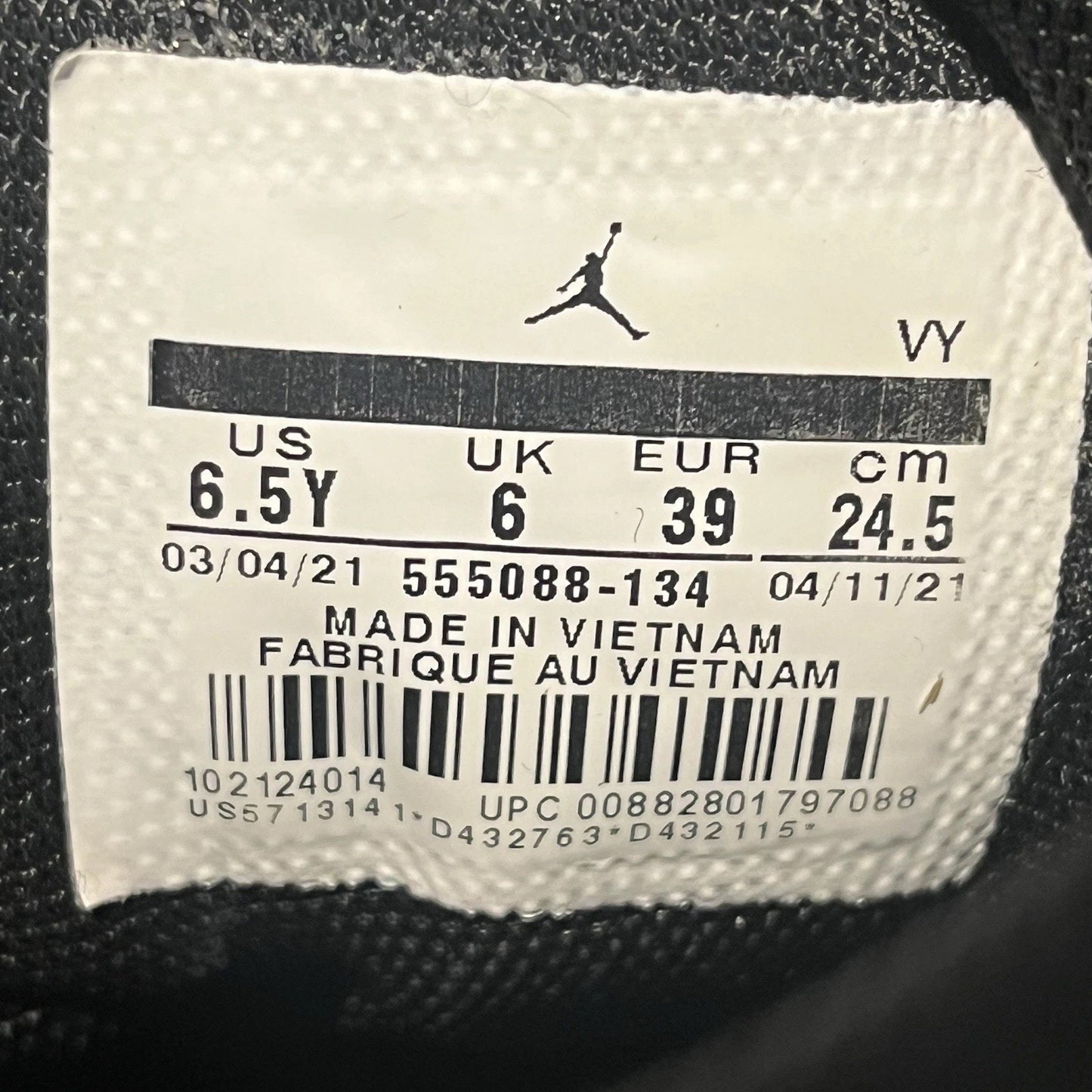 Nike Air Jordan 1 Retro OG High University Blue GS 575441-134 6.5y / 8 Wmns
