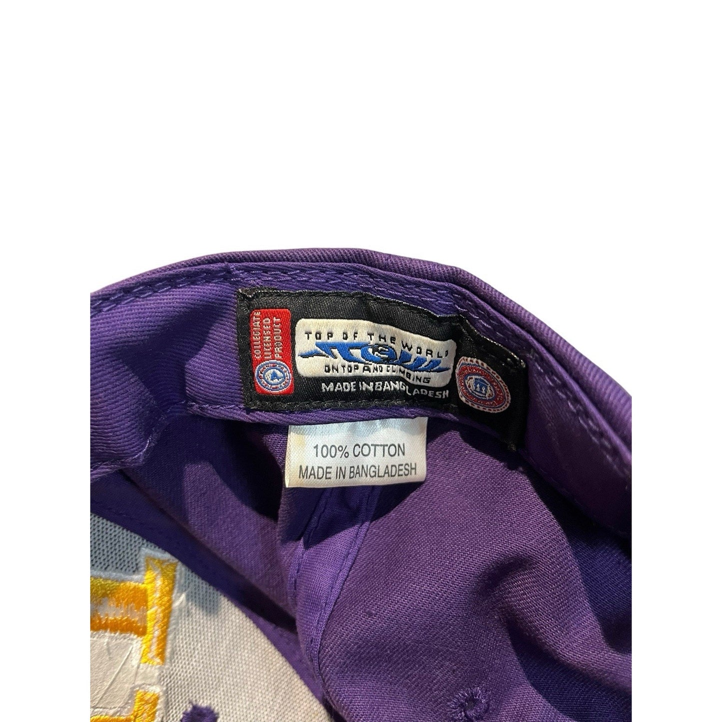 LSU Tigers Bayou Bengals TOW NCAA Flashback Adjustable 2 Tone Snapback Cap Hat