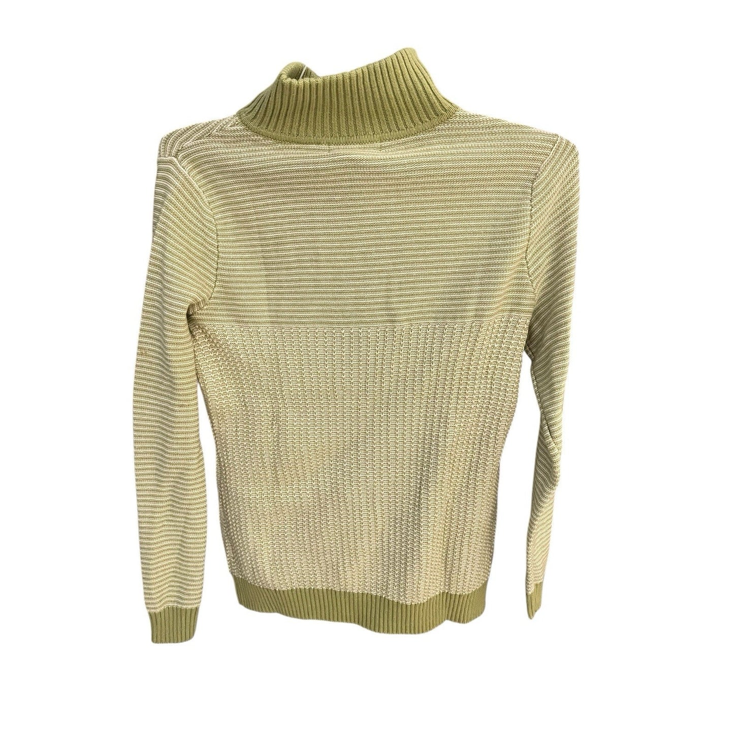 Liz Claiborne women's S Acacia Green 1/4 zip long sleeve sweater NWT