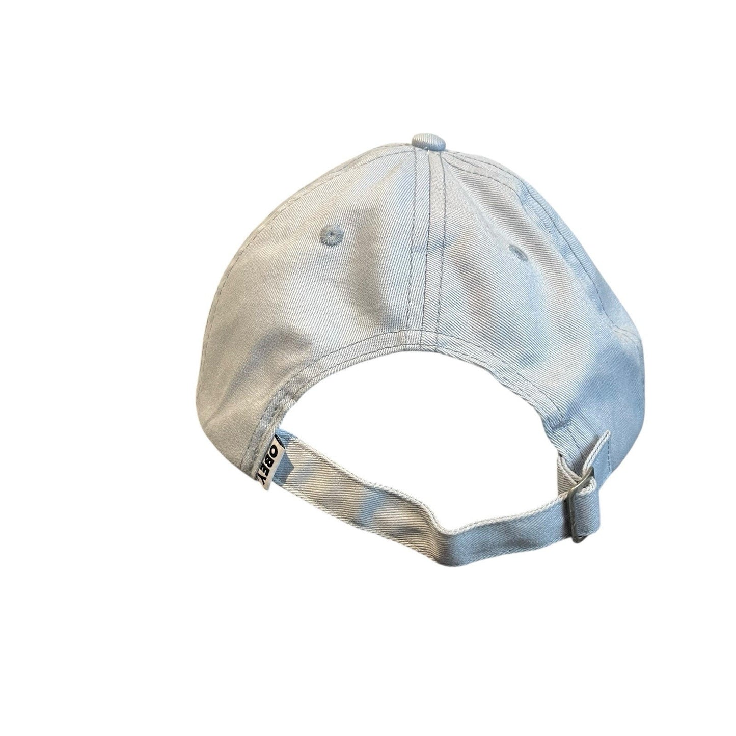 Obey Organic baby blue 6 panel strapback hat NWT