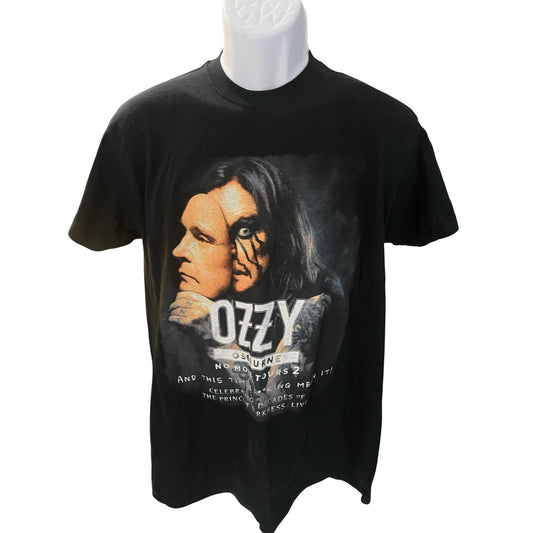 OZZY OSBOURNE 2018 No More Tours 2 Concert T-Shirt Black M Double Sided RARE