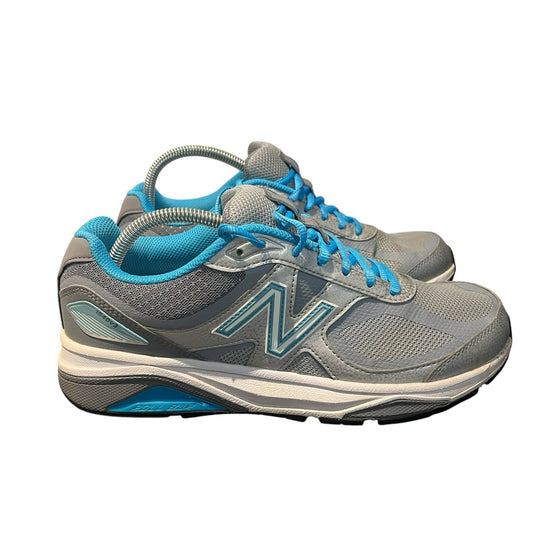 New Balance 1540 v3 silver/blue Running Shoes Size 10.5 Women’s
