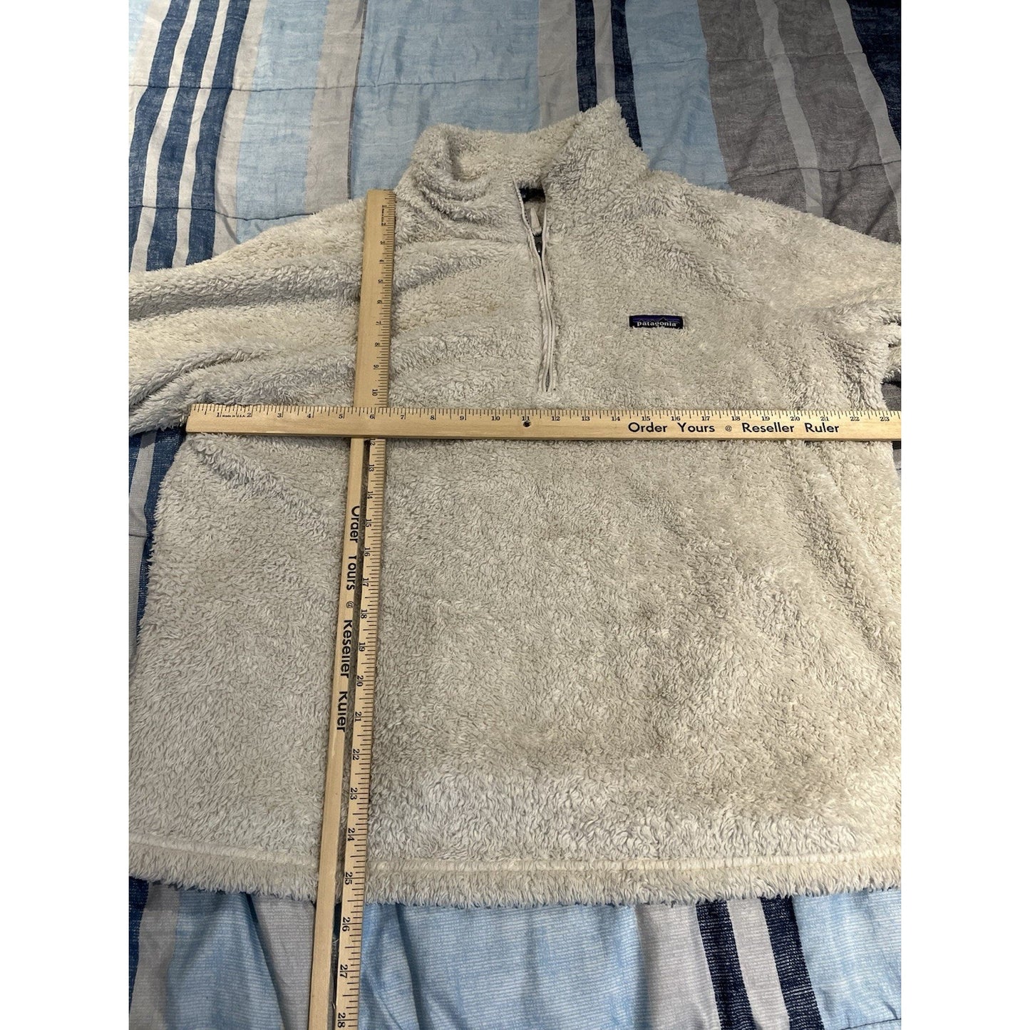 Patagonnia Women's 2XL white Los Gatos 1/4 Ip fleece pullover jacket ivory