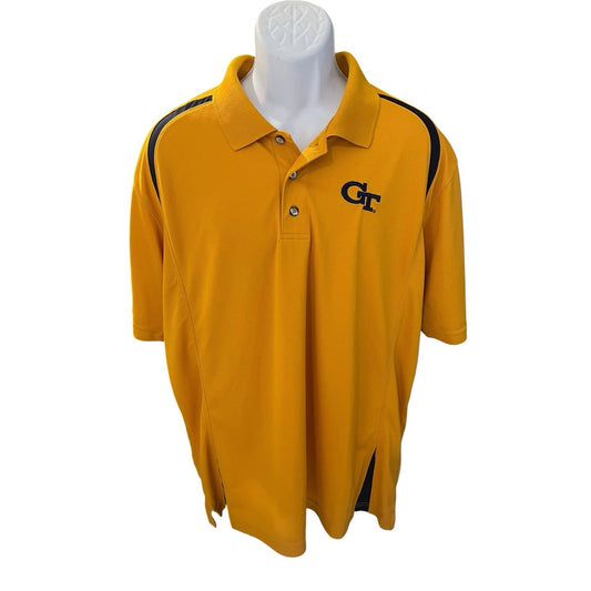Knights Apparel Men's XL embroidered performance georgia tech polo shirt