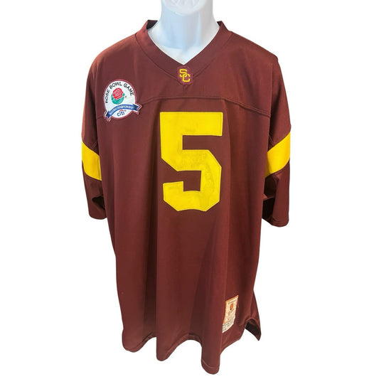 Vtg Gridiron greats Men's 4XL/60 USC Trojans #5 Reggie Bush Rose Bowl jersey
