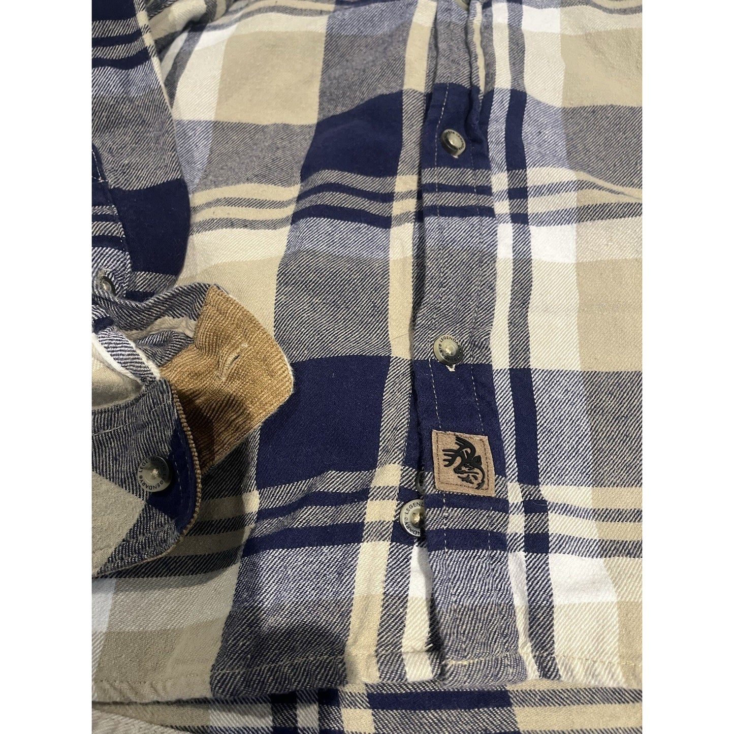 Legendary White tails The Original Buck Camp Flannel Shirt Size 3XL